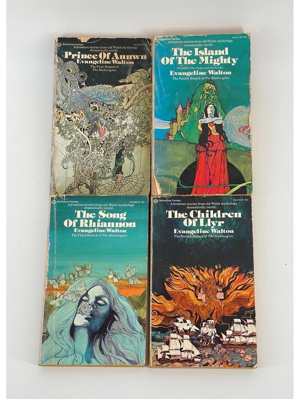 Evangeline Walton Mabinogion Box Set 4 Paperbacks Ballantine Vintage [COPY]